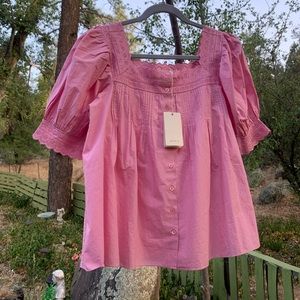 Sweet Romantic NWT DOEN Trieste Top in Rose Bloom S